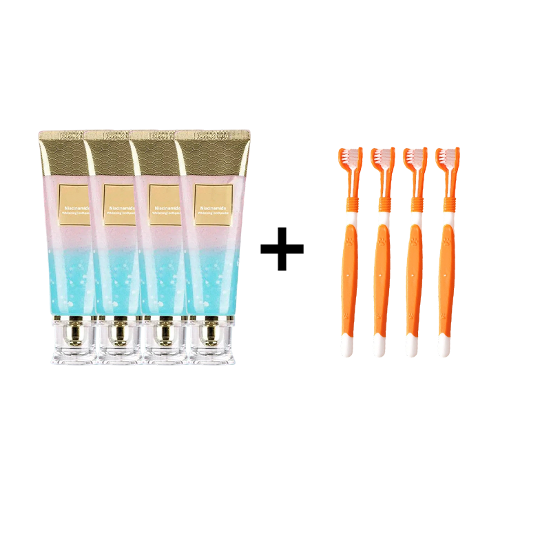 💖معجون أسنان مبيض بالنياسيناميد🦷أسنان بيضاء لؤلؤية🦷السلاح السري الجديد لابتسامتك!