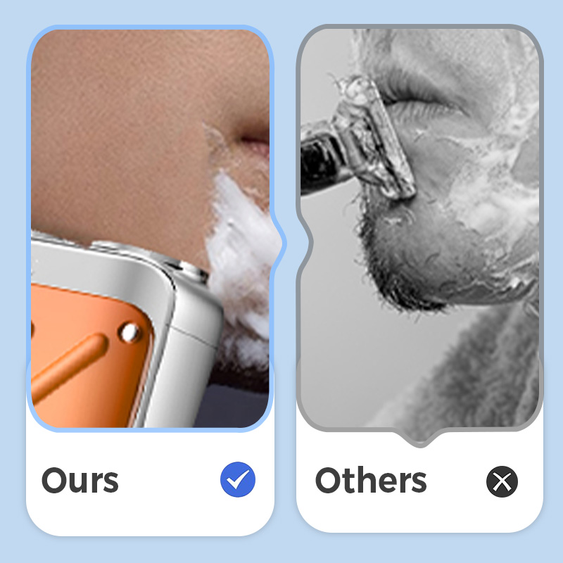 ماكينة حلاقة كهربائية قابلة للغسل ومحمولة للرجال