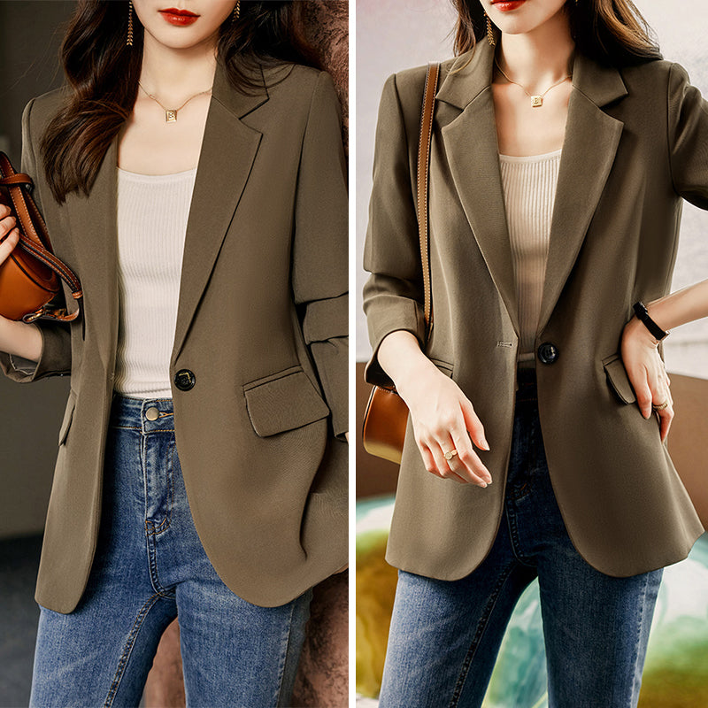 سترة كاجوال بسيطة منسدلة كاجوال