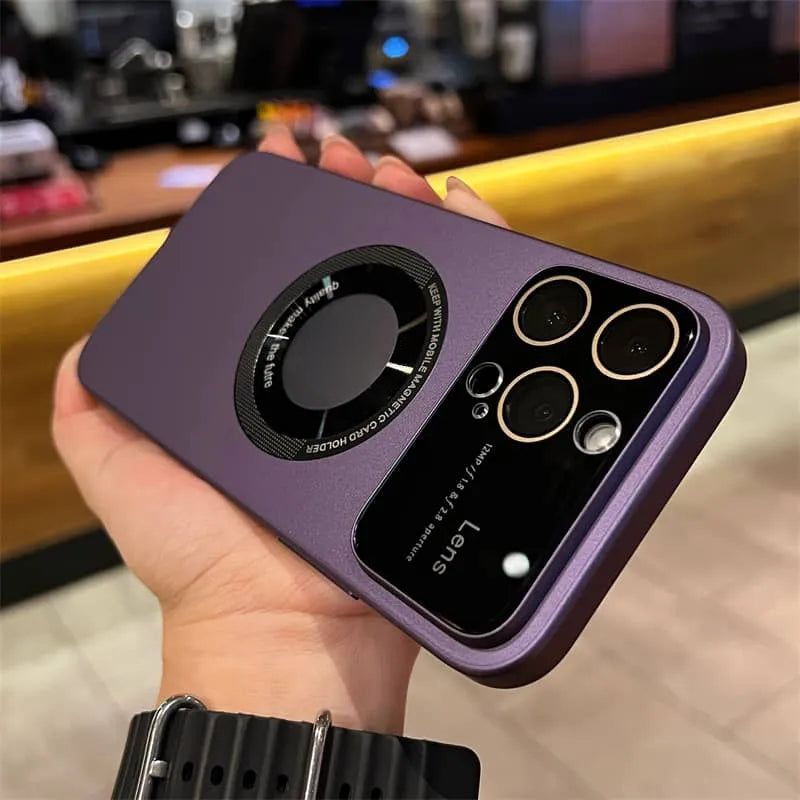 Pousbo® Frosted Magnetic Attraction Case Cover For iPhone