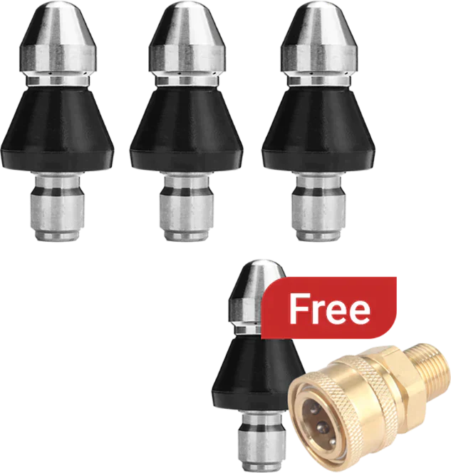 ⏳أداة تنظيف المجاري فوهة عالية الضغط