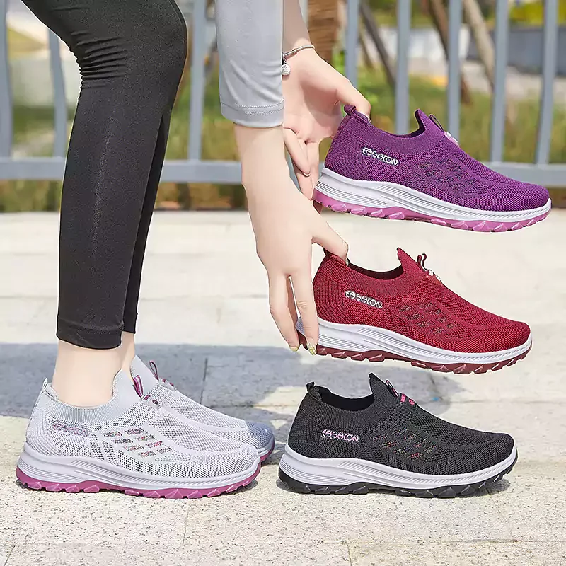 Fly Knit Woven orthopedic foot support non-slip shoes