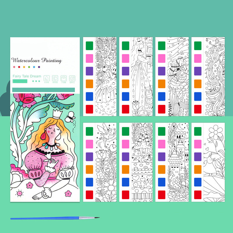 🎁 🔥 كتاب الرسم بالألوان المائية للجيب