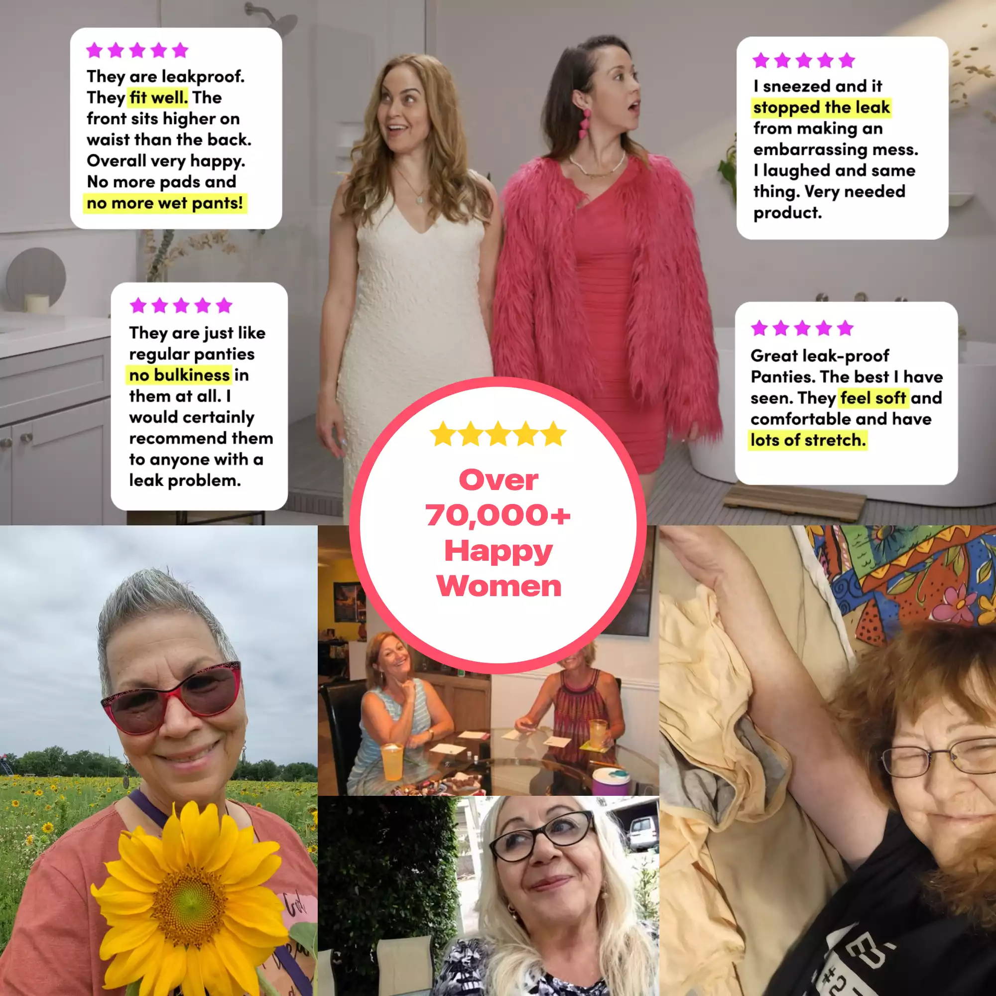 🌸 اشترِ 5 واحصل على 5 مجانًا 🌸2023 أفضل سراويل داخلية مقاومة للتسرب عالية الخصر مبيعًا 🎉 رمضان سعيد!