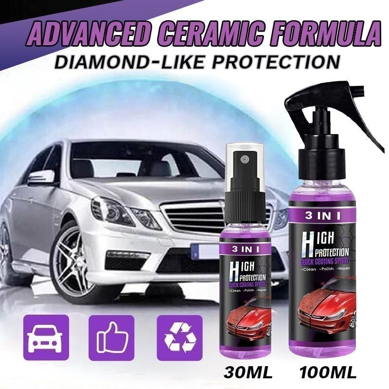 🔥Hot Sale🔥3 in 1 High Protection Quick Car Coating Spray（🚙 suitable for all colors car paint）
