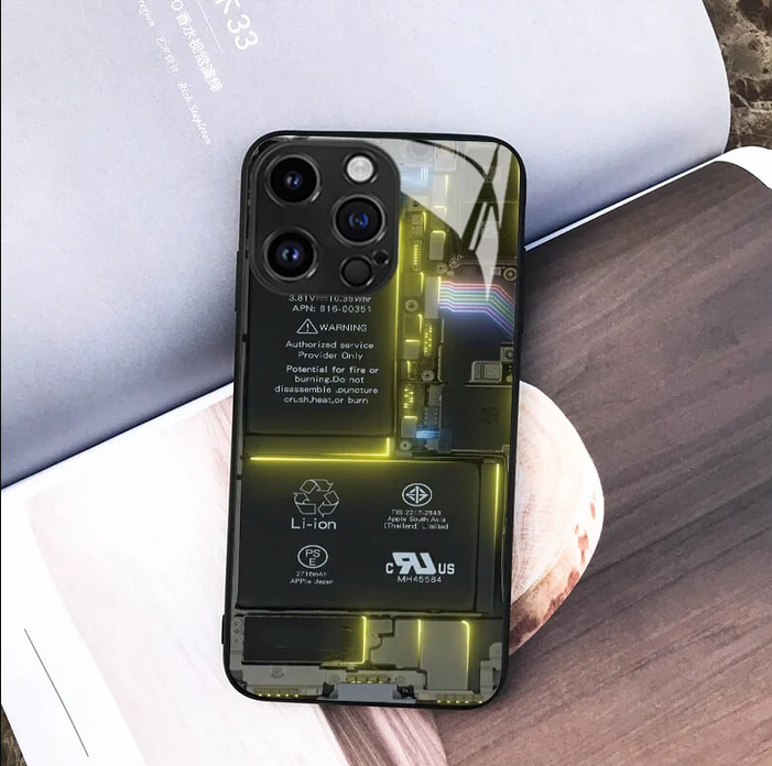 📱2023 Circuit Board Glass Phone Case