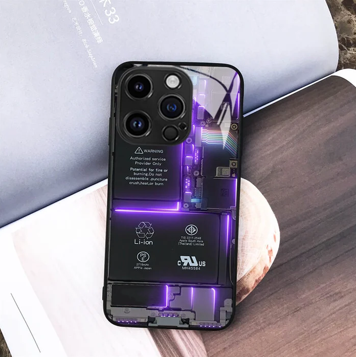 📱2023 Circuit Board Glass Phone Case