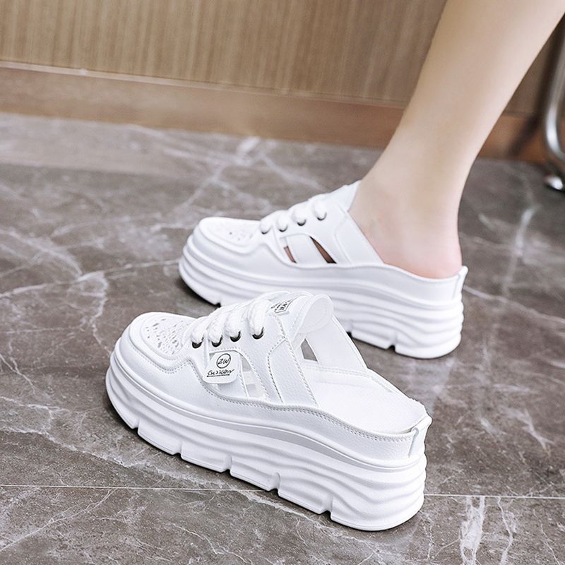 حذاء خفيف الوزن بنعل سميك خفيف الوزن مجوف ومسامي للنساء