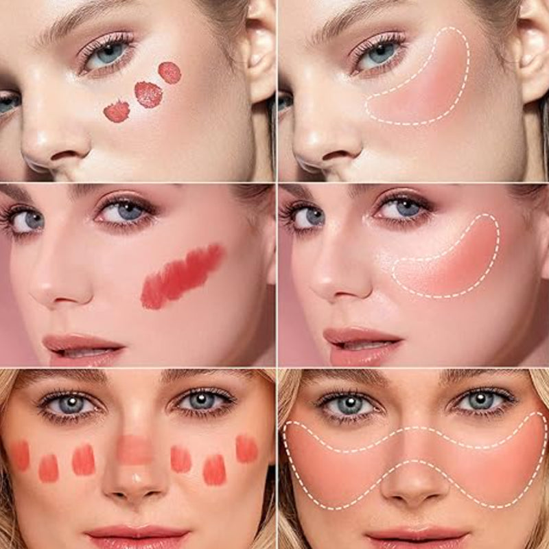 ✨Smooth Liquid Face Blush with Air Cushion Applicator