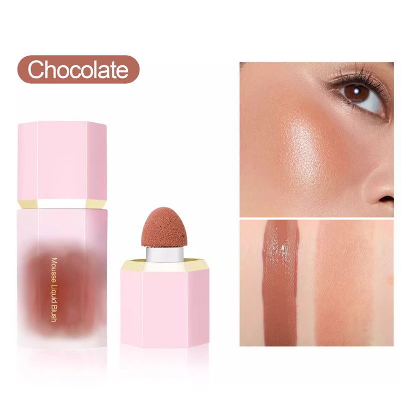 ✨Smooth Liquid Face Blush with Air Cushion Applicator