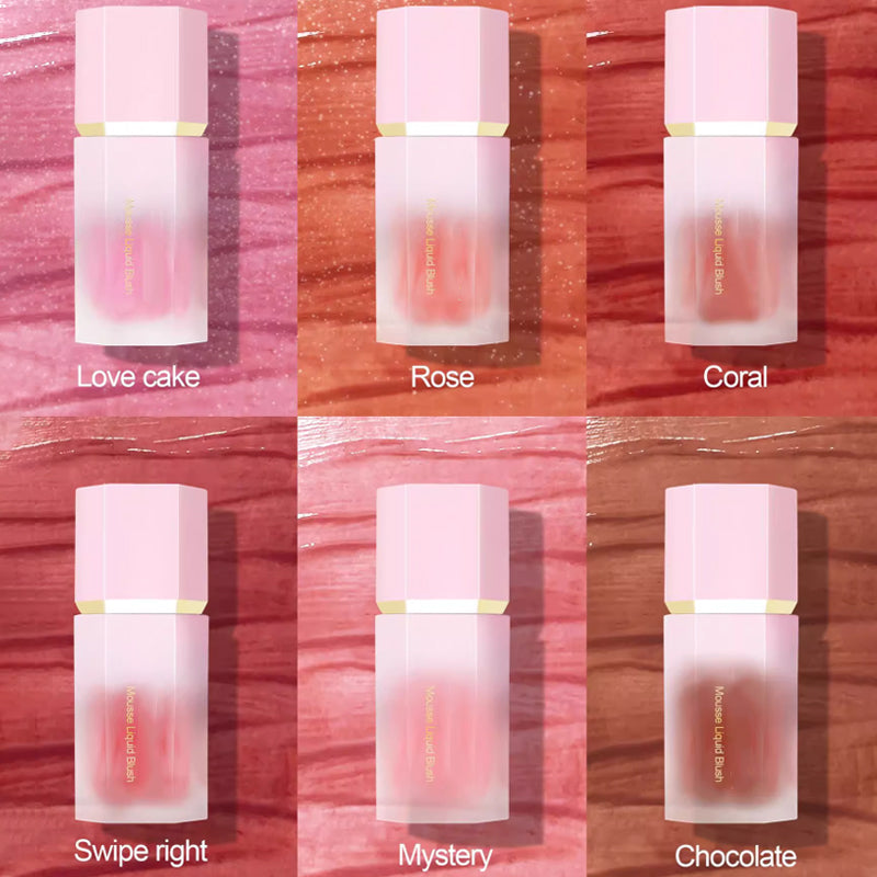 ✨Smooth Liquid Face Blush with Air Cushion Applicator