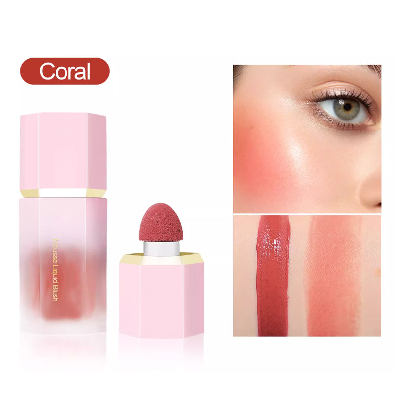 ✨Smooth Liquid Face Blush with Air Cushion Applicator