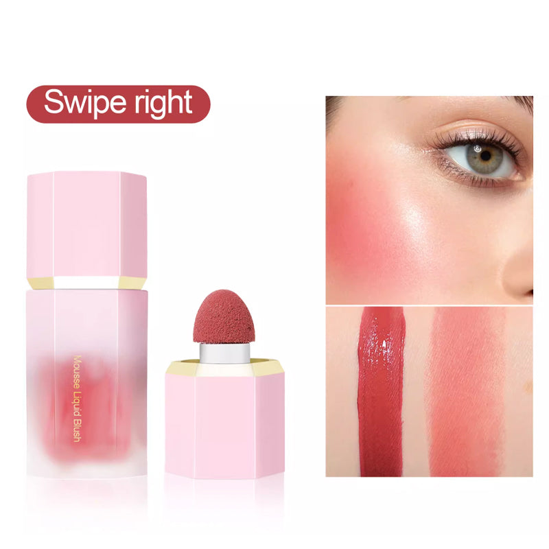 ✨Smooth Liquid Face Blush with Air Cushion Applicator