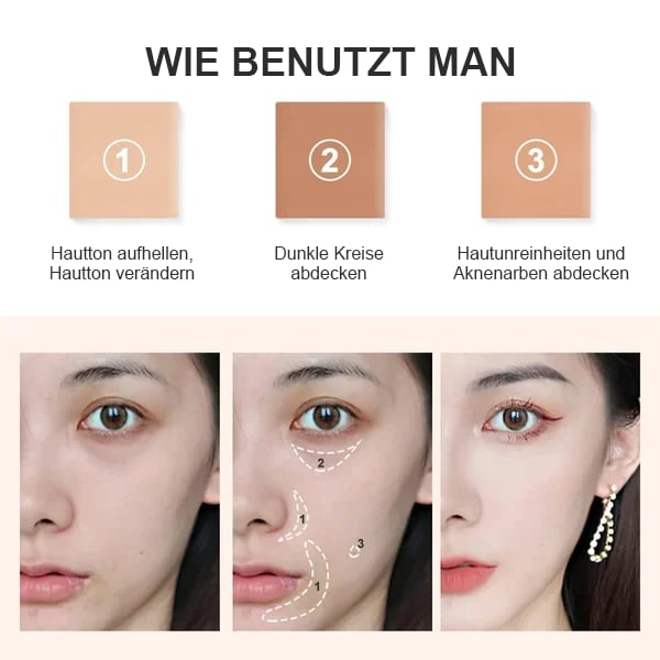 خصومات كبيرة 60%💝 3 في 1 باليت كونسيلر الكونتور والكونتور المشرق