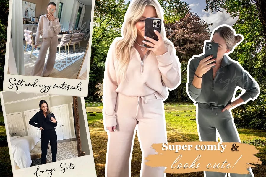 ⚡🎀طقم ملابس نسائي غير رسمي من قطعتين