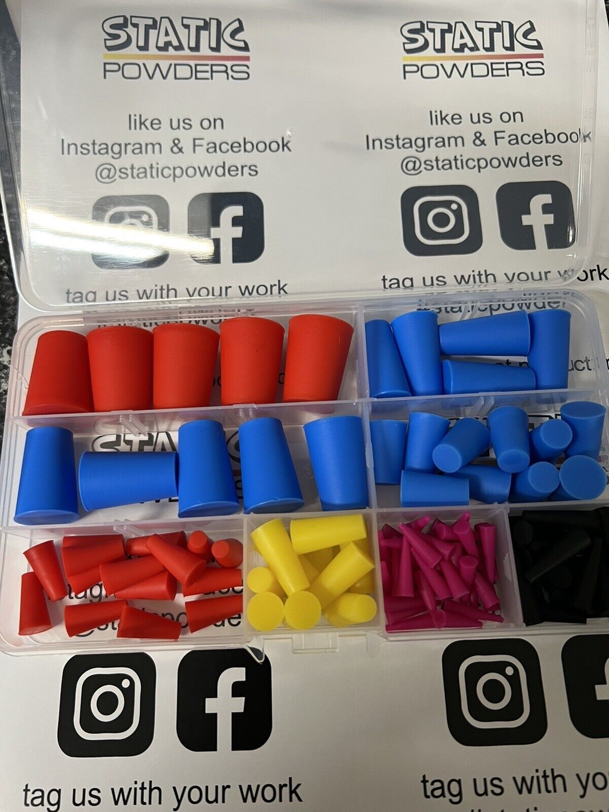 High Temp Silicone Plugs 105pcs