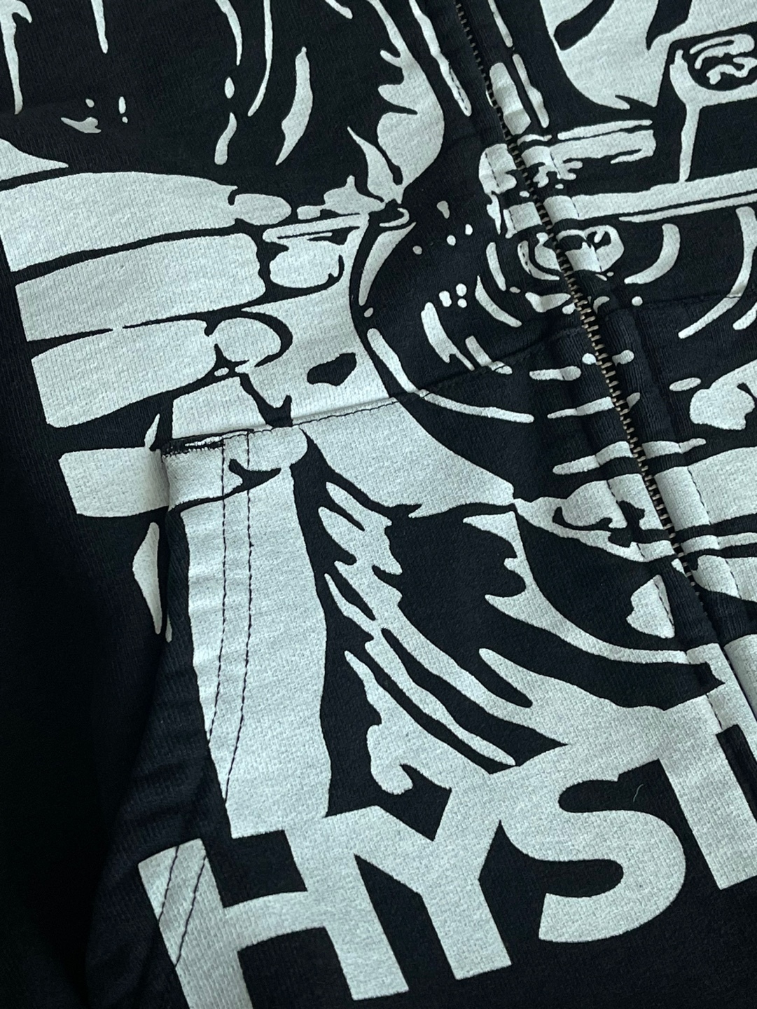 【SUPREME x Hysteric Glamour】Thermal Lined Zip Up Hoodie 黒