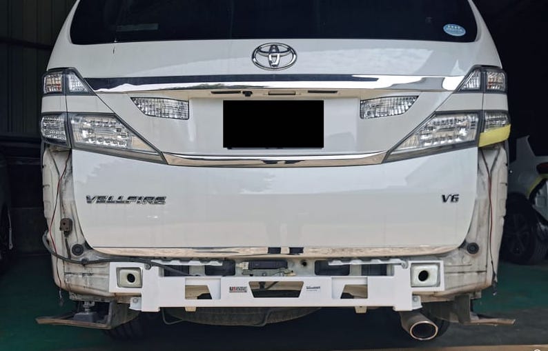 Toyota Alphard AH20 / Vellfire AH20 Rear Anti Collision Bar 2PT