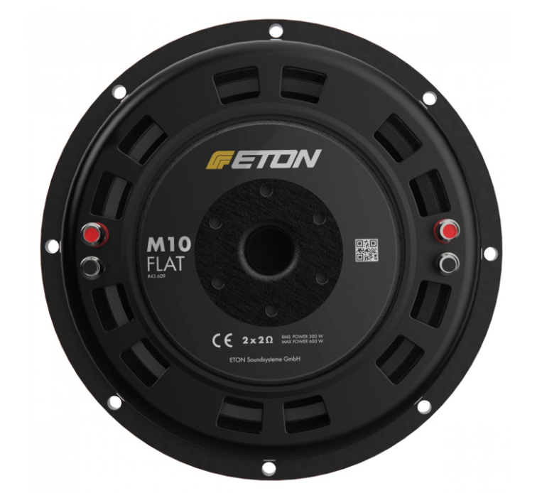 Eton 10" Single Chassis Subwoofer - Flat Design