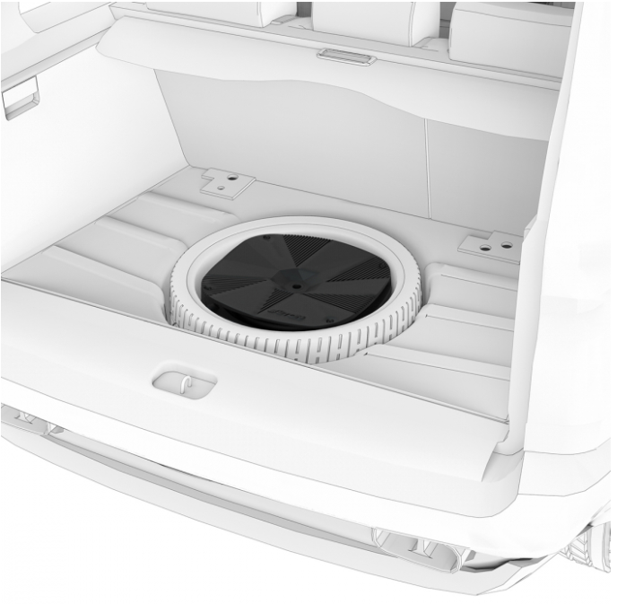 Eton 12" Active Spare Wheel Well Subwoofer 