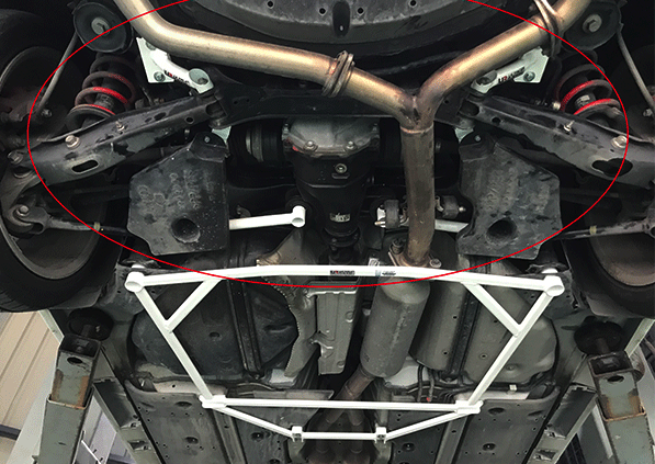 Toyota Mark X X120 / Mark X X130 Rear Lower Side Arm Bar 12PT 