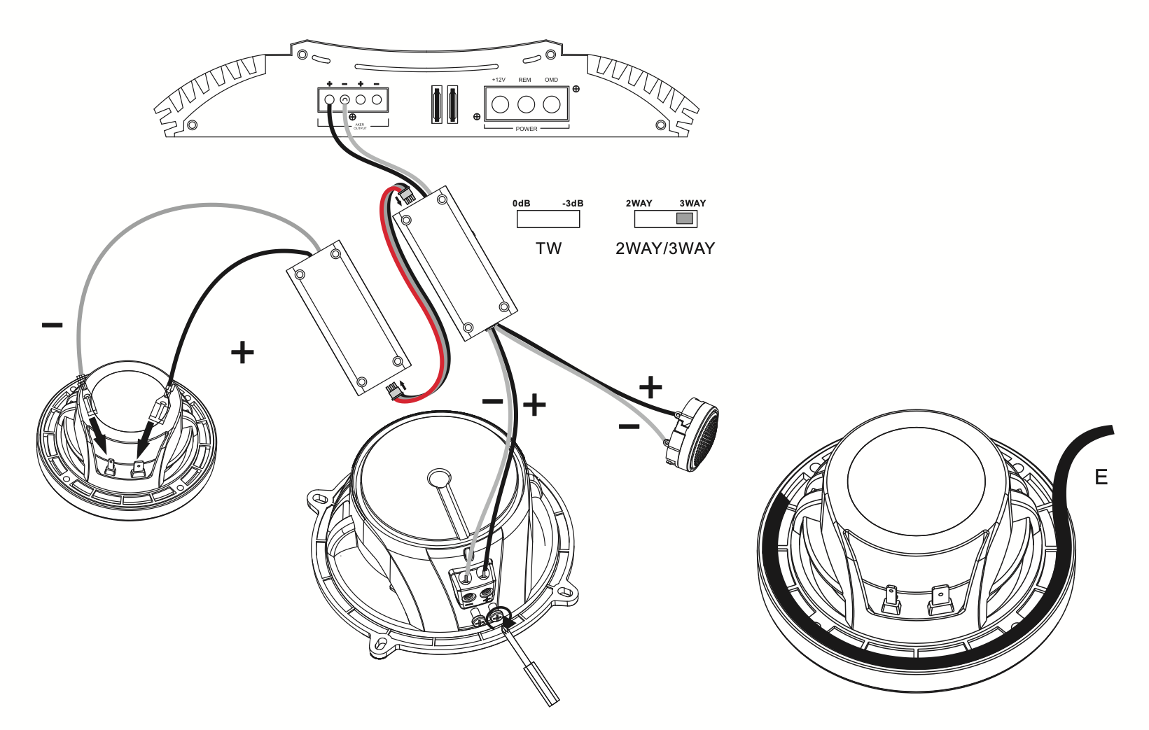 JBL Stadium 32S 3" Mid Range With Bandpass Crossover Enclosure