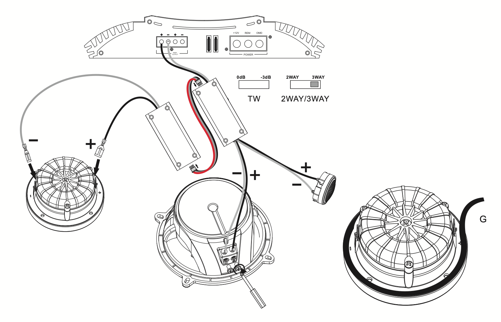 JBL Stadium 22S 2" PEI Dome Mid Range With Bandpass Crossover Enclosure