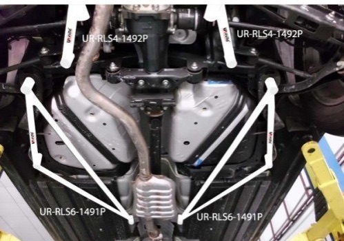 Subaru Outback BR9 2.5T Rear Lower Side Arm Bar 6PT