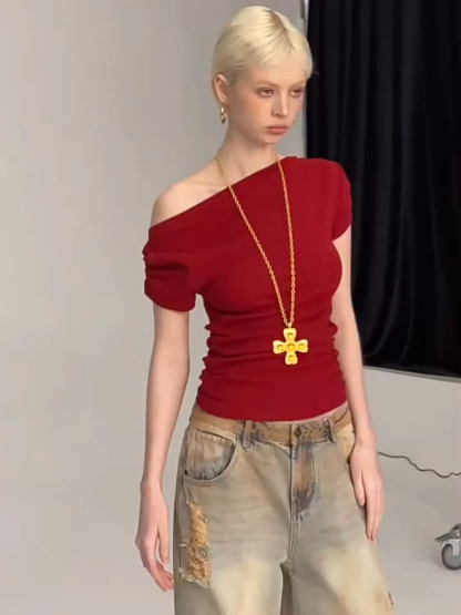 Lorena One Shoulder Top