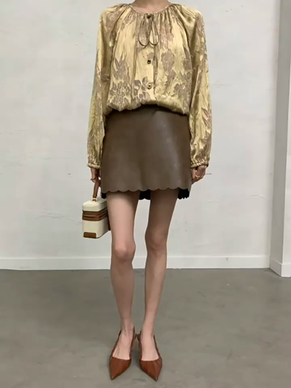 Yu Ding Puff Sleeve Delicate Top