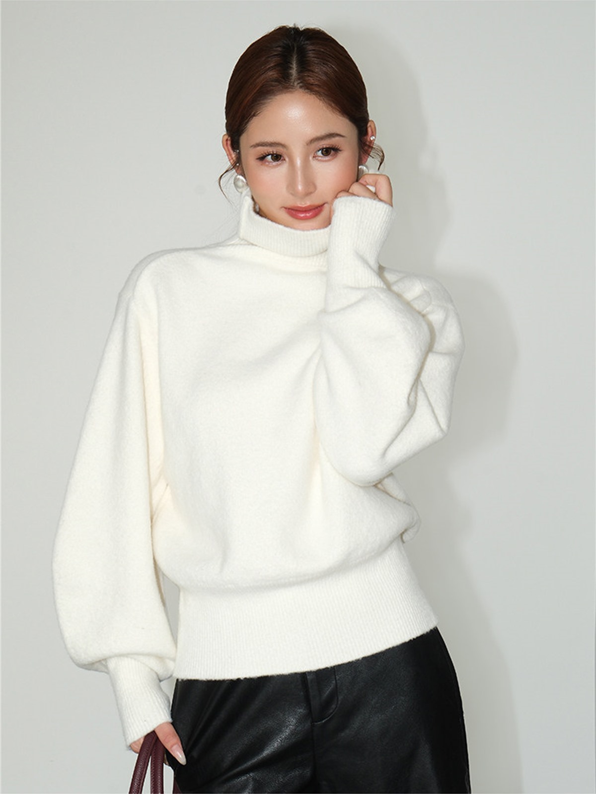 Lydia Relaxed Turtleneck Sweater