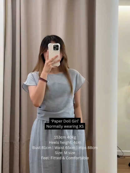 Chandall Back Tie Pants Set (PTS101)