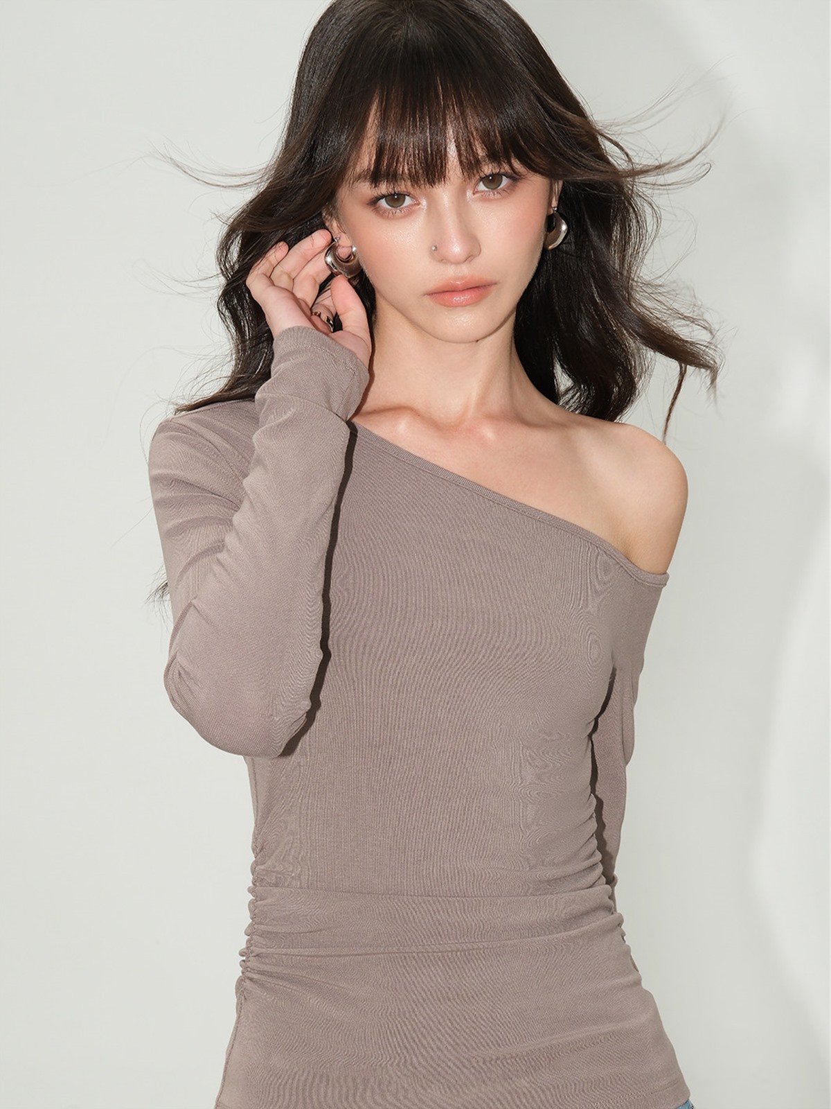 Lucille Asymmetric One-Shoulder Top