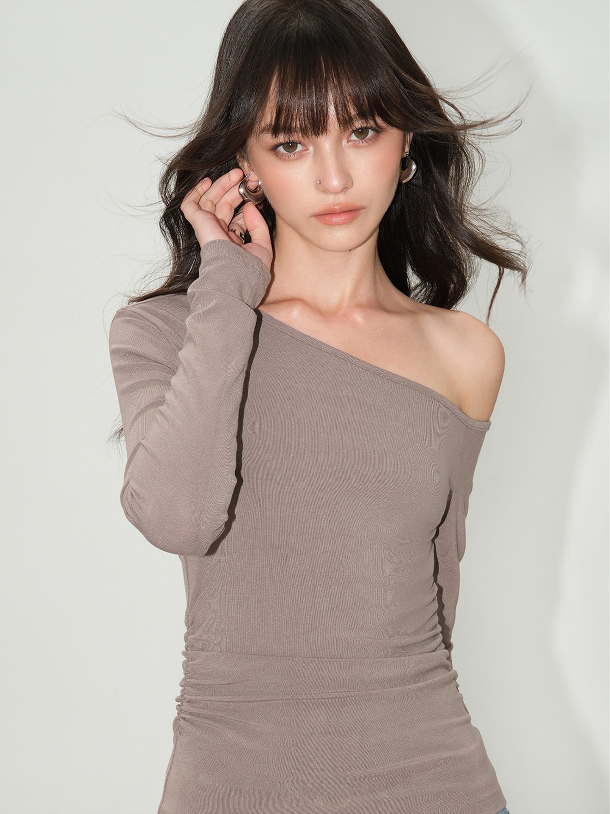 Lucille Asymmetric One-Shoulder Top