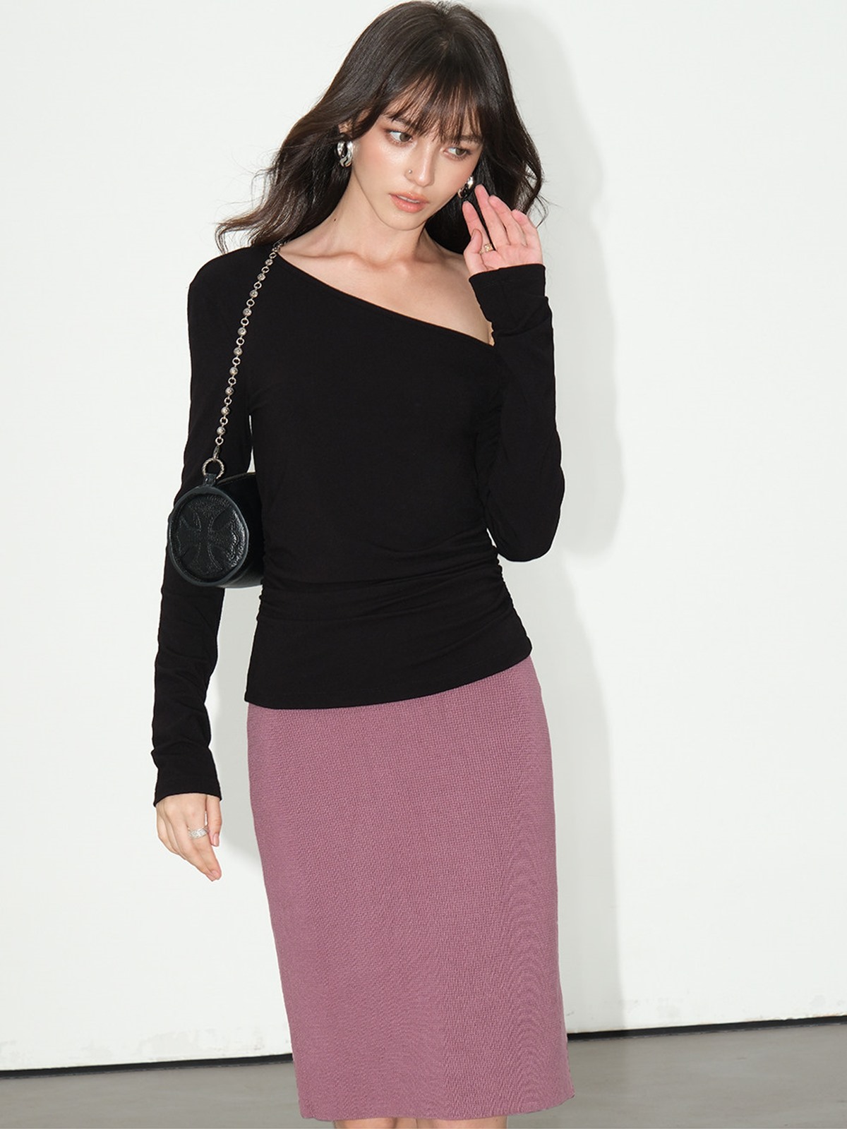 Lucille Asymmetric One-Shoulder Top