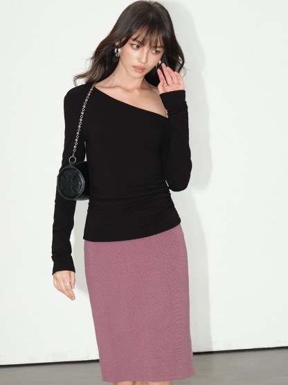 Lucille Asymmetric One-Shoulder Top