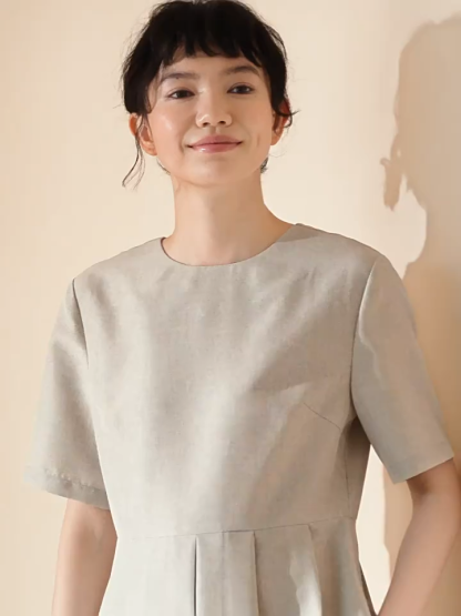 Remington Pleated Fit & Flare Dress