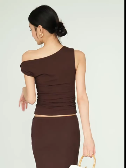 Fabriene Draped Top and Twist Knot Skirt (Top & bottoms sold seperately)