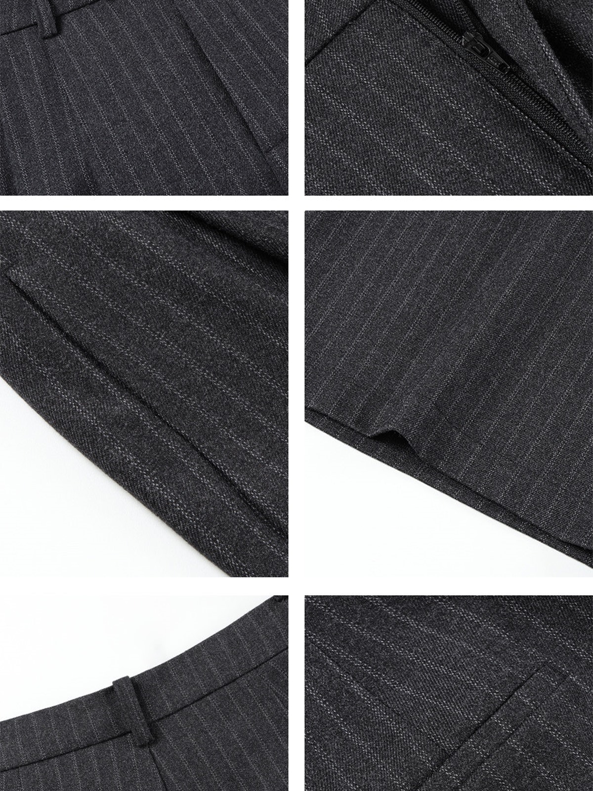 Leona Pinstripe Wide-Leg Trousers