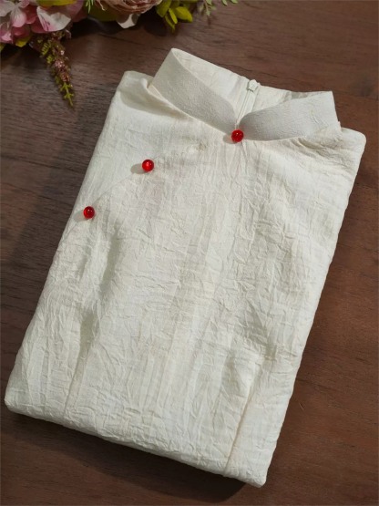 Yun Da Textured Sleeveless Cheongsam