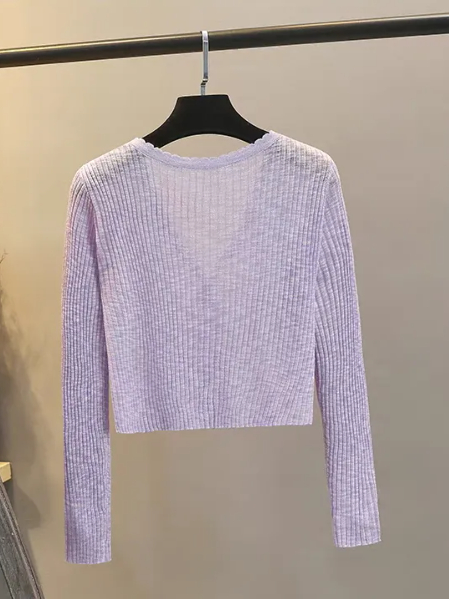 You You Knit Cardigan-The Black Bow-