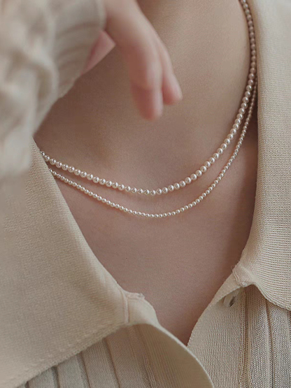 Waverly Delicate Pearl Choker/Necklace-The Black Bow-