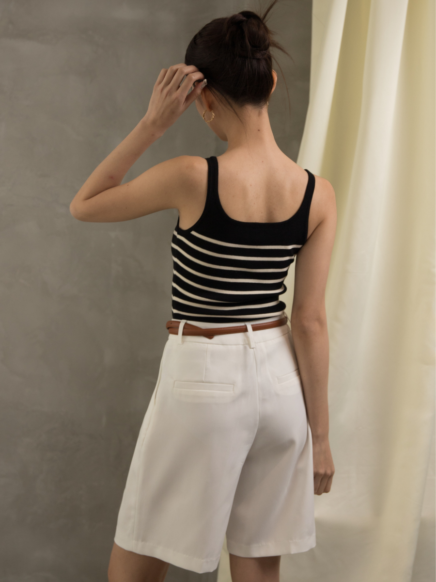 Gya Striped Knit Top (Discounted-Free Size)-The Black Bow-