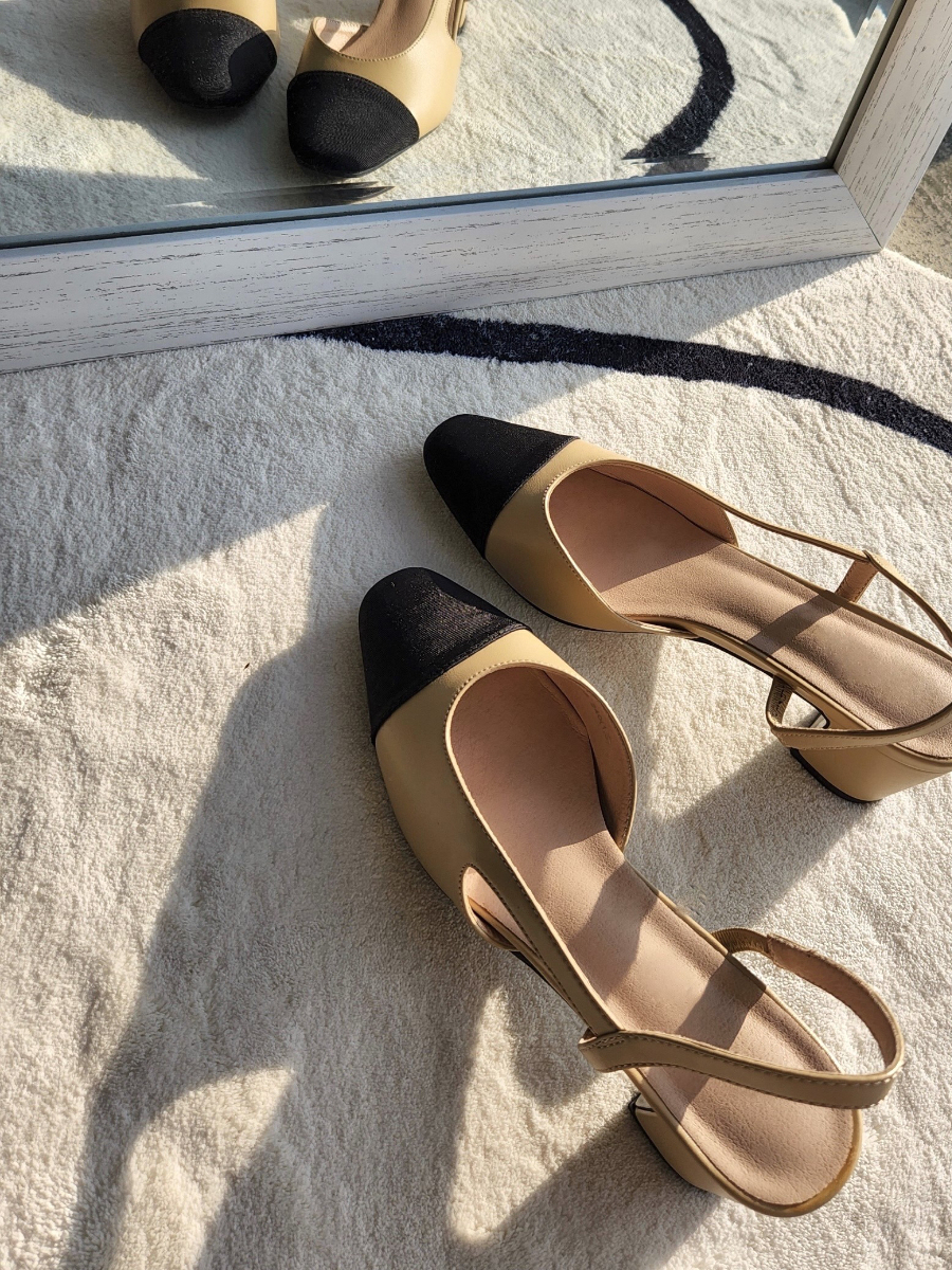 Le Classic Slingbacks-The Black Bow-