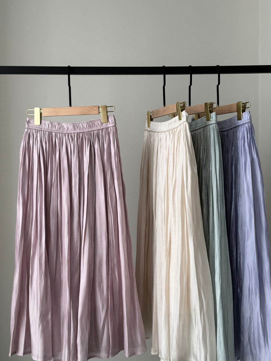 Xenna Pleated A-Line Skirt-The Black Bow-