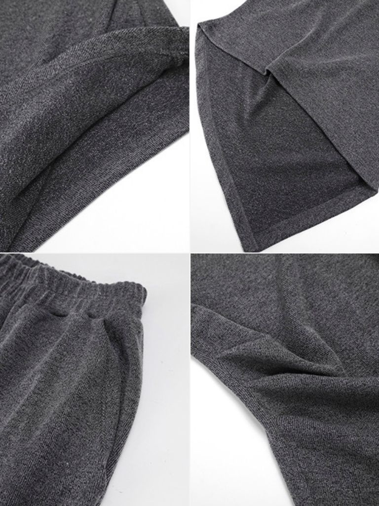 Xareny Off Shoulder Asymmetric Knit Top & Pants-The Black Bow-