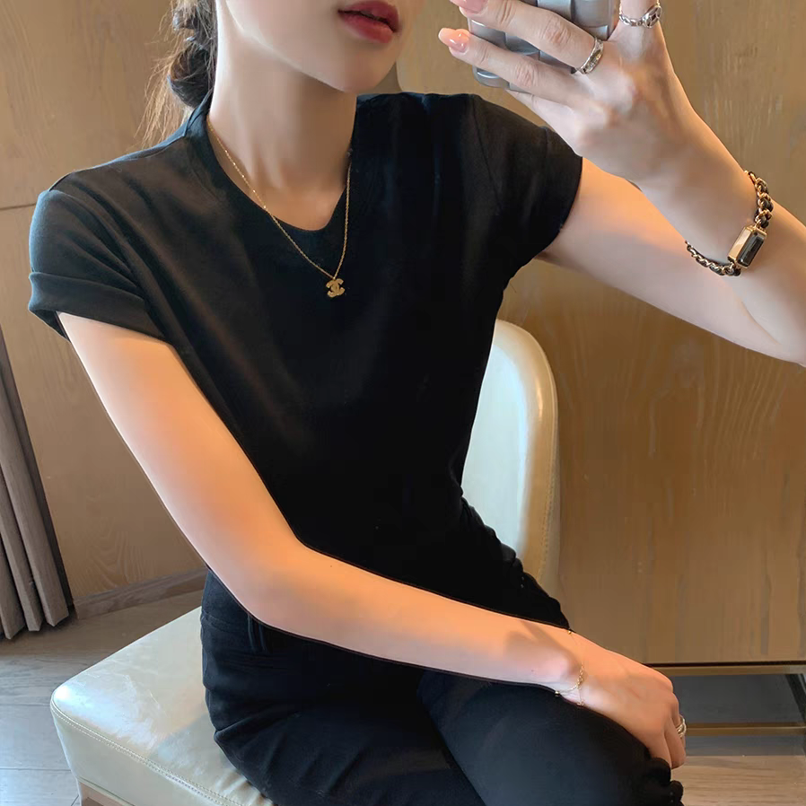 American Denim Dungaree Dress & Pezy Basic Tee-The Black Bow-