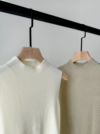 Elle High Neck Sleeveless Knit Top
