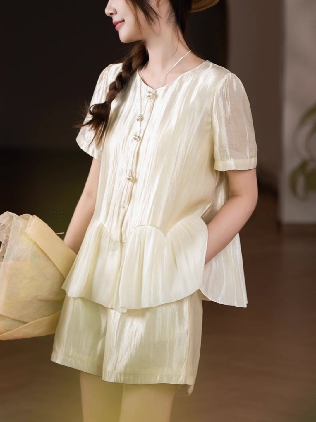 Ling Che Top & Shorts Set