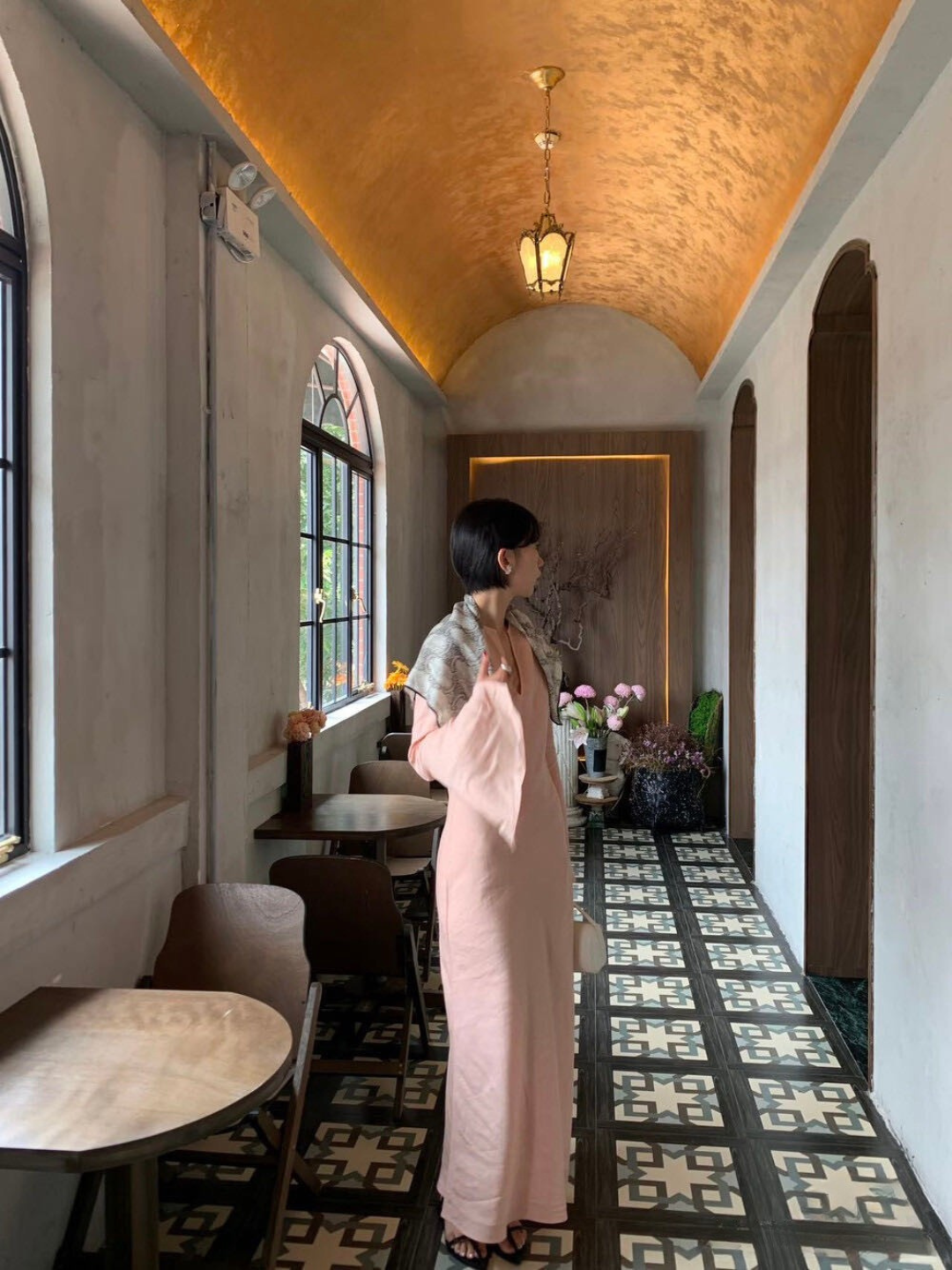 Priya Open Sleeve Tencel  Linen Blend Maxi Dress